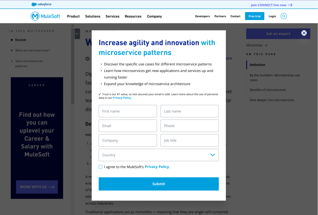 gated page