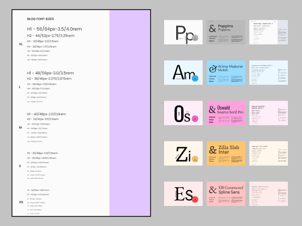 font component