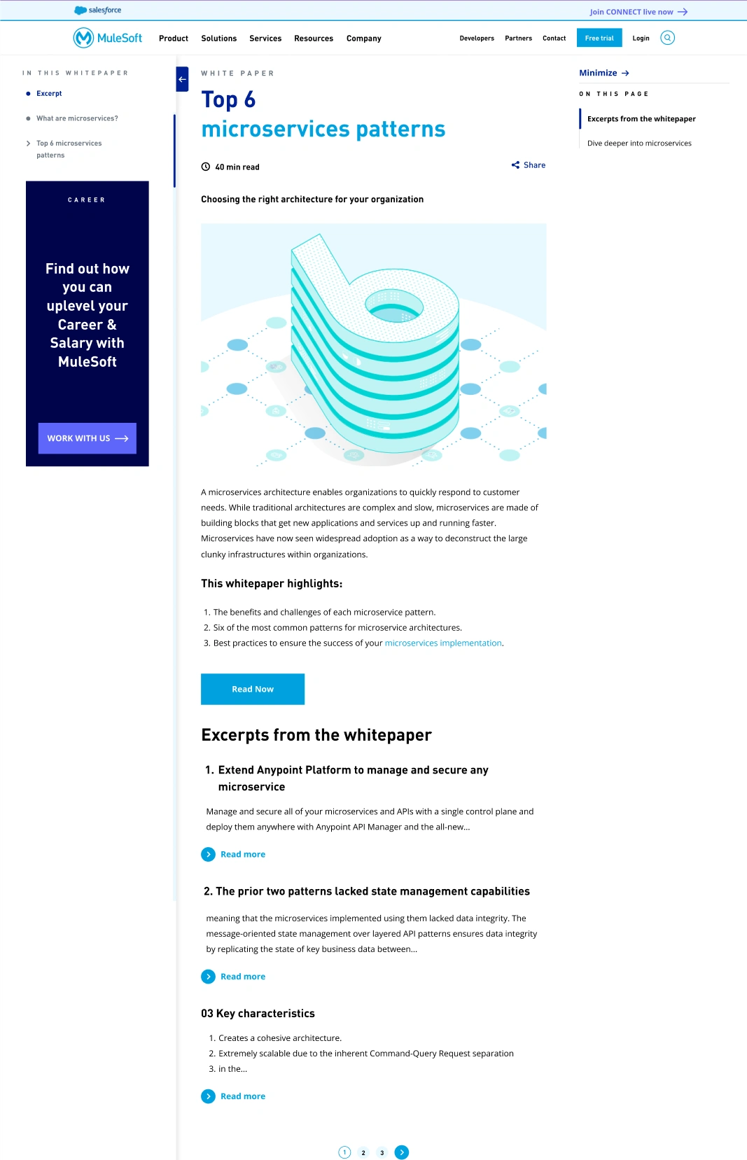 Landing page — full three-column layout with left rail expanded