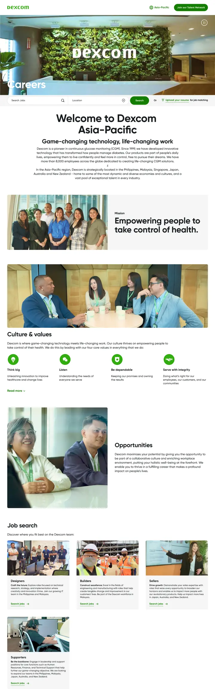 dexcom apac page
